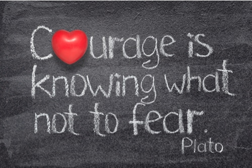 Courage is not the absence of fear, but the art of enduring